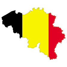 flaga Belgii kontury państwa